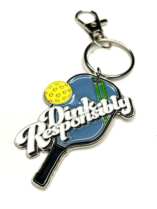 Pickleball Keychain - Dink Responsibly