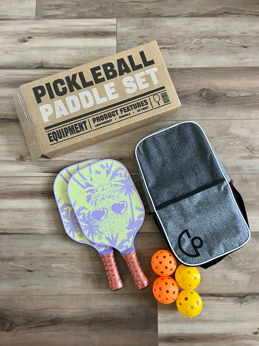 Artist Series Pickleball Paddle Set - Wicked Pineapple