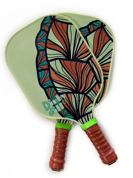 Artist Series Pickleball Paddle Set - Psychedelic Palm