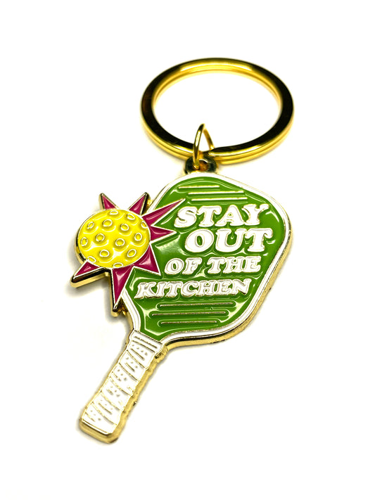 Pickleball Keychain - Stay out of the Kitchen